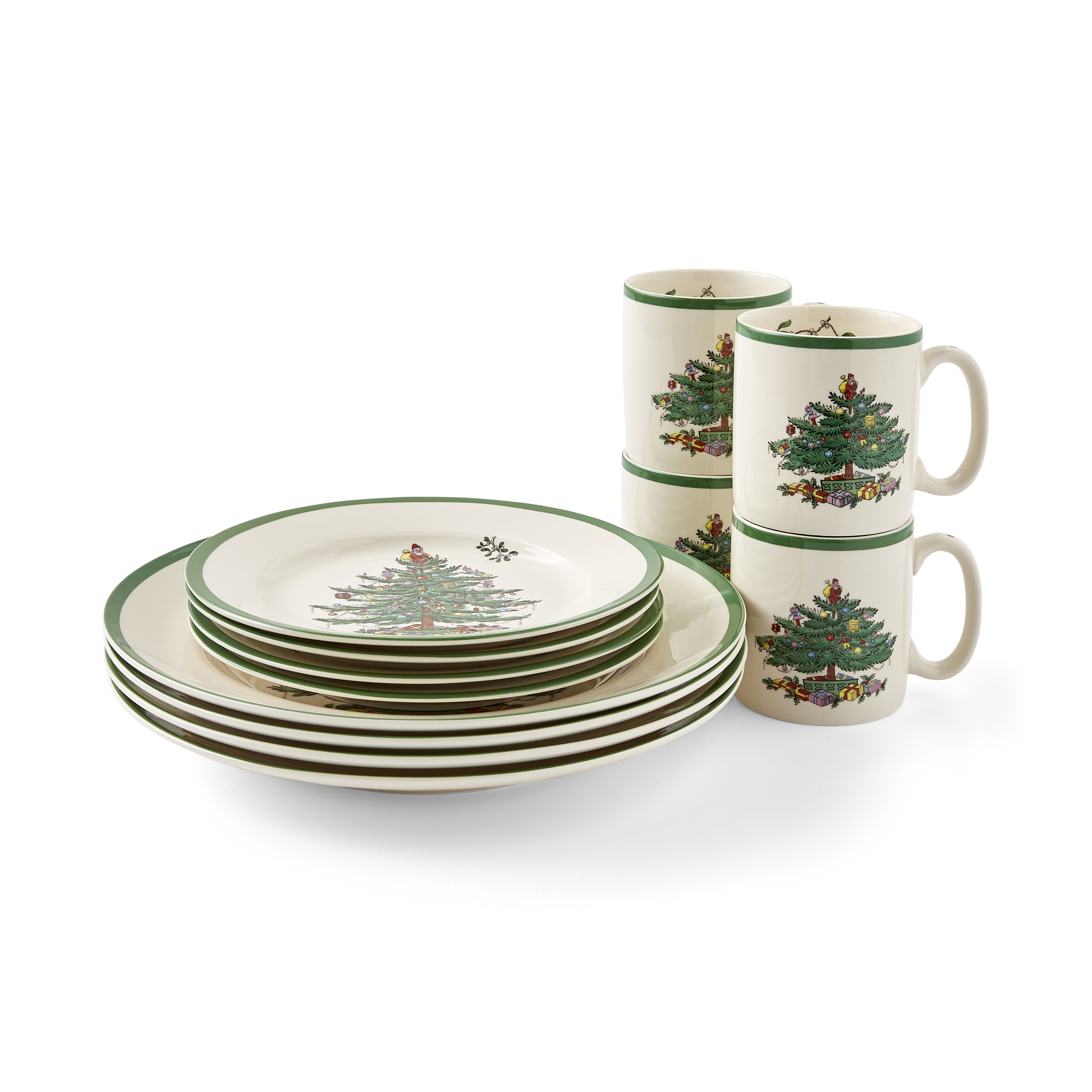 Christmas Tree 12 Piece DInner Set image number null